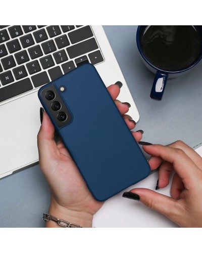 Husă Samsung Galaxy S21 Ultra Silicon Albastru