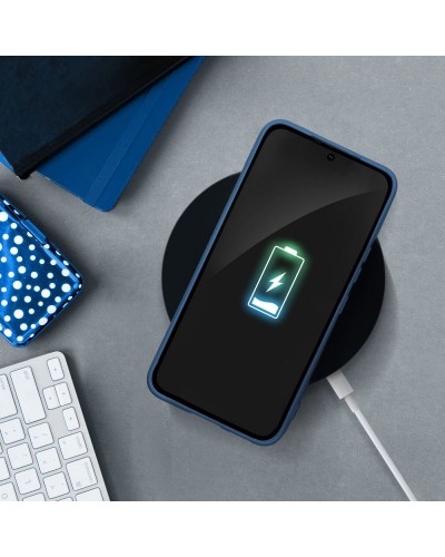 Husă Samsung Galaxy S21 Ultra Silicon Albastru