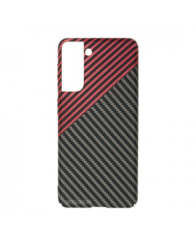 Husă Samsung Galaxy S21 Plus LUXO Kevlar Red & Grey