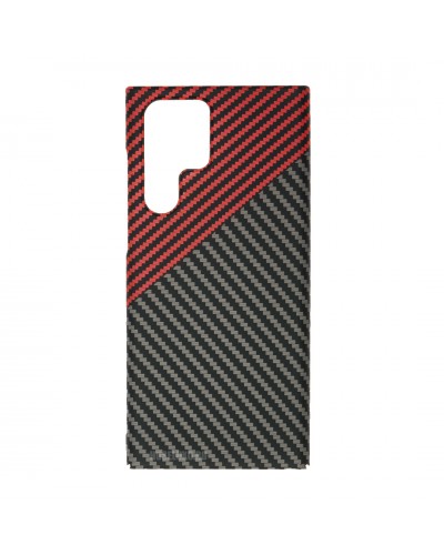 Husă Samsung Galaxy S22 Ultra LUXO Kevlar Red & Grey