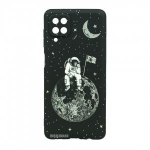 Husă Samsung Galaxy A12 LUXO TPU Astronaut on the Moon