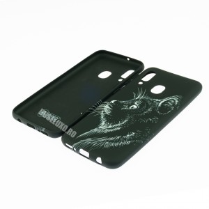 Husă Samsung Galaxy A20e LUXO TPU Black Cat
