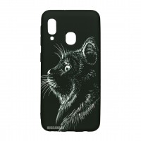 Husă Samsung Galaxy A20e LUXO TPU Black Cat