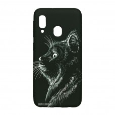 Husă Samsung Galaxy A20e LUXO TPU Black Cat