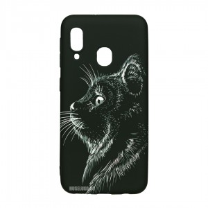 Husă Samsung Galaxy A20e LUXO TPU Black Cat