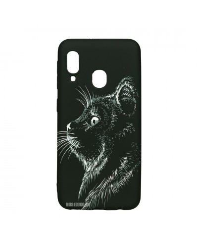Husă Samsung Galaxy A20e LUXO TPU Black Cat