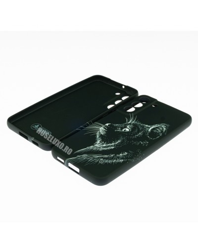 Husă Samsung Galaxy S22 Plus LUXO TPU Black Cat