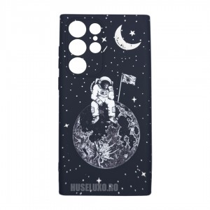 Husă Samsung Galaxy S22 Ultra LUXO TPU Astronaut on the Moon
