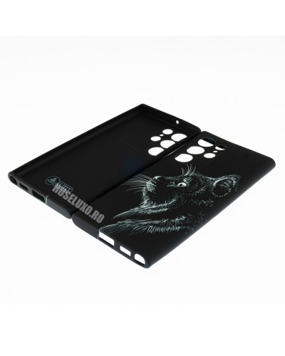 Husă Samsung Galaxy S22 Ultra LUXO TPU Black Cat