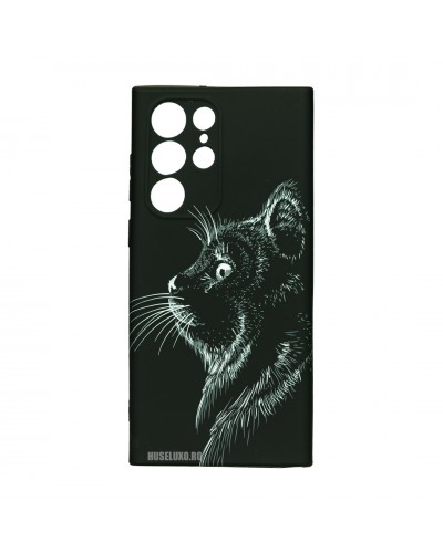 Husă Samsung Galaxy S22 Ultra LUXO TPU Black Cat