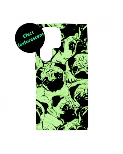 Husă Samsung Galaxy S23 Ultra LUXO TPU Pug Party Husă Samsung Galaxy S23 Ultra LUXO TPU Pug Party
