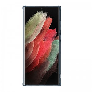 Husă Samsung Galaxy S22 Ultra Nillkin Nature TPU Pro Transparentă, ramă albastră