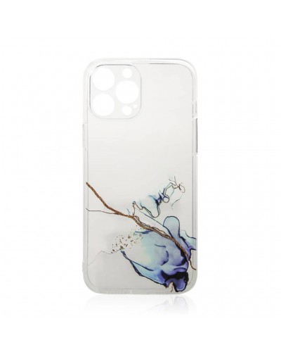 Husă Samsung Galaxy A13 5G / A04s Marble Clear Case TPU Design Blue