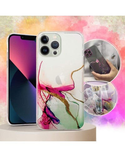 Husă Samsung Galaxy A13 5G / A04s Marble Clear Case TPU Design Mint Green