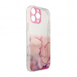 Husă Samsung Galaxy A13 5G / A04s Marble Clear Case TPU Design Pink
