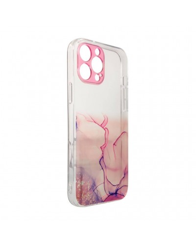 Husă Samsung Galaxy A13 5G / A04s Marble Clear Case TPU Design Pink