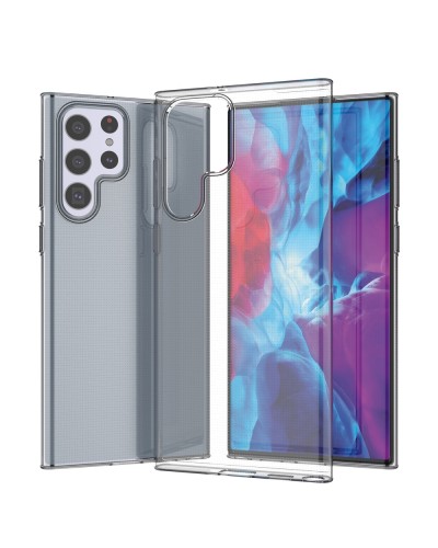 Husă Samsung Galaxy S22 Ultra 0.5mm Ultra Clear TPU Design Transparent
