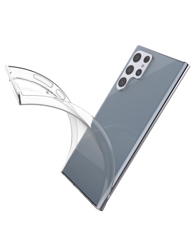 Husă Samsung Galaxy S22 Ultra 0.5mm Ultra Clear TPU Design Transparent