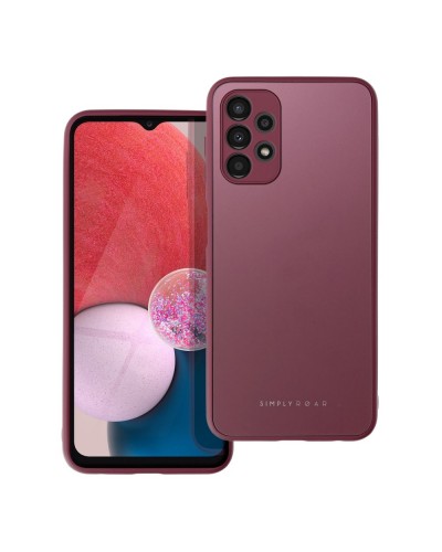 Husă Samsung Galaxy A13 4G ROAR Matte Glass Bordo
