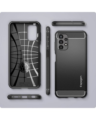 Husa Antisoc Samsung Galaxy A13 4G SPIGEN Rugged Armor - Negru