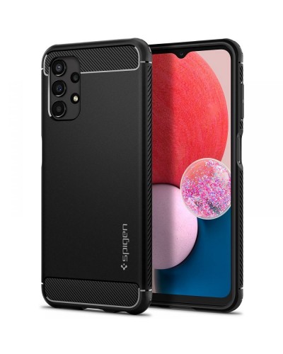 Husa Antisoc Samsung Galaxy A13 4G SPIGEN Rugged Armor - Negru