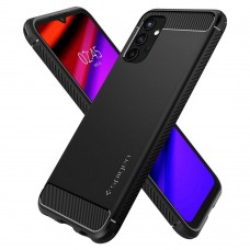 Husa Antisoc Samsung Galaxy A13 4G SPIGEN Rugged Armor - Negru