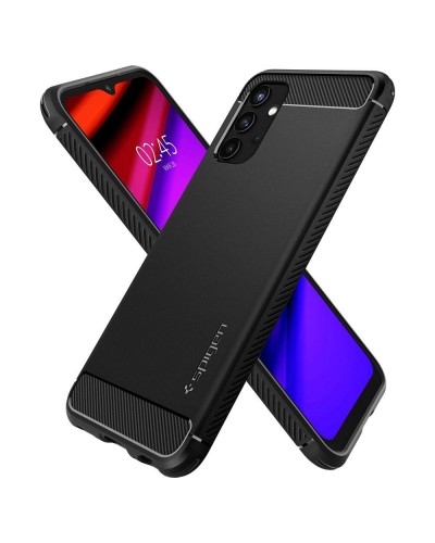 Husa Antisoc Samsung Galaxy A13 4G SPIGEN Rugged Armor - Negru