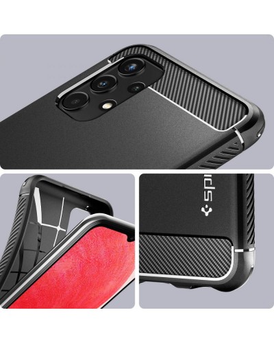 Husa Antisoc Samsung Galaxy A13 4G SPIGEN Rugged Armor - Negru