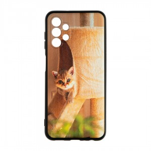 Husă Samsung Galaxy A13 4G TPU Design Orange Cat