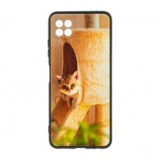 Husă Samsung Galaxy A22 5G TPU Design Orange Cat