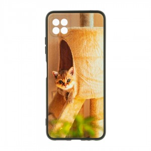 Husă Samsung Galaxy A22 5G TPU Design Orange Cat