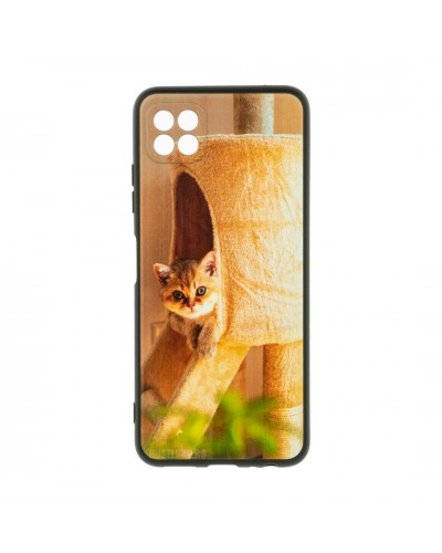 Husă Samsung Galaxy A22 5G TPU Design Orange Cat