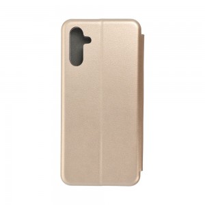 Husă Samsung Galaxy A13 5G / A04s MANGUSTA Elegance Tip Carte cu Magnet, Piele Ecologică - Auriu