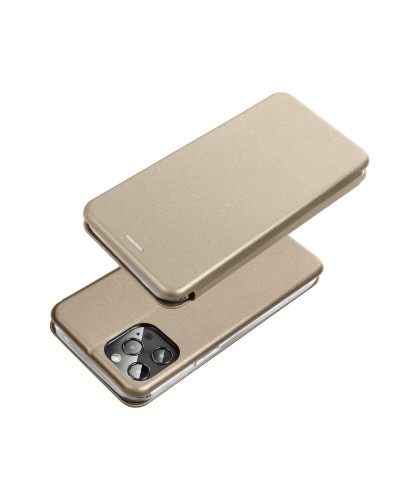 Husă Samsung Galaxy A13 5G / A04s MANGUSTA Elegance Tip Carte cu Magnet, Piele Ecologică - Auriu