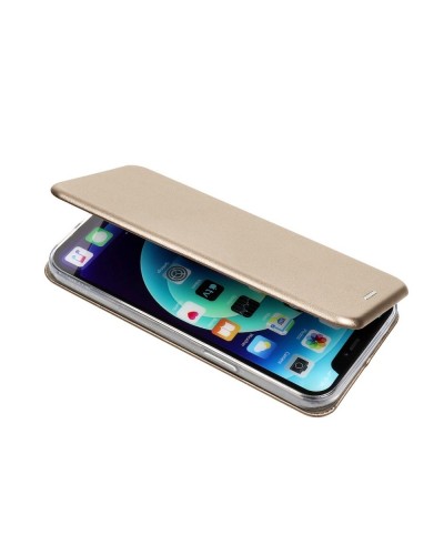Husă Samsung Galaxy A13 5G / A04s MANGUSTA Elegance Tip Carte cu Magnet, Piele Ecologică - Auriu