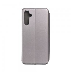 Husă Samsung Galaxy A14 Elegance Book Piele Premium Tip Carte cu Slot Card - Gri