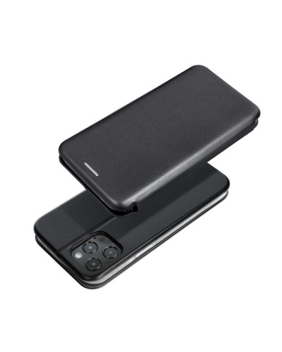 Husă Samsung Galaxy A23 5G Forcell Elegance Tip Carte cu Magnet, Piele Ecologică - Negru
