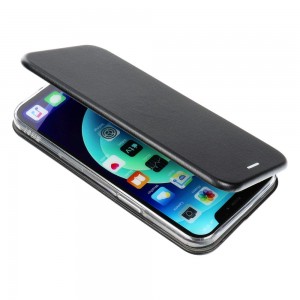 Husă Samsung Galaxy A23 5G Forcell Elegance Tip Carte cu Magnet, Piele Ecologică - Negru