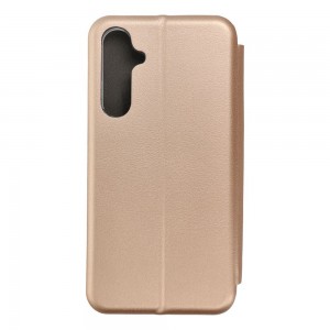 Husă Samsung Galaxy S23 FE Elegance Book Piele Premium Tip Carte cu Slot Card - Auriu