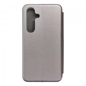 Husă Samsung Galaxy S24 Elegance Book Piele Premium Tip Carte cu Slot Card - Gri