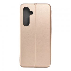 Husă Samsung Galaxy S24 FE Elegance Book Piele Premium Tip Carte cu Slot Card - Auriu