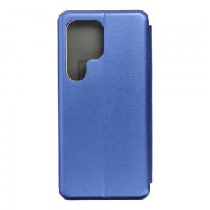 Husă Samsung Galaxy S24 Ultra Elegance Book Piele Premium Tip Carte cu Slot Card - Albastru