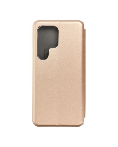 Husă Samsung Galaxy S24 Ultra Elegance Book Piele Premium Tip Carte cu Slot Card - Auriu