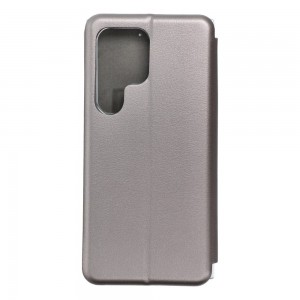 Husă Samsung Galaxy S24 Ultra Elegance Book Piele Premium Tip Carte cu Slot Card - Gri