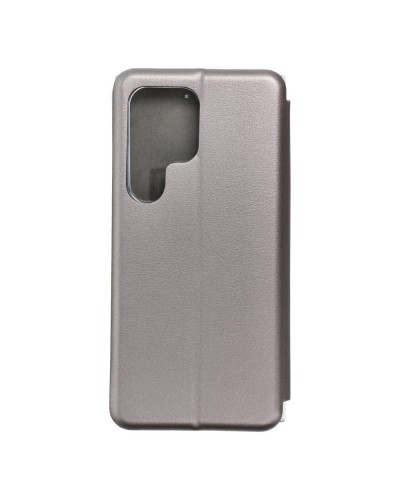 Husă Samsung Galaxy S24 Ultra Elegance Book Piele Premium Tip Carte cu Slot Card - Gri