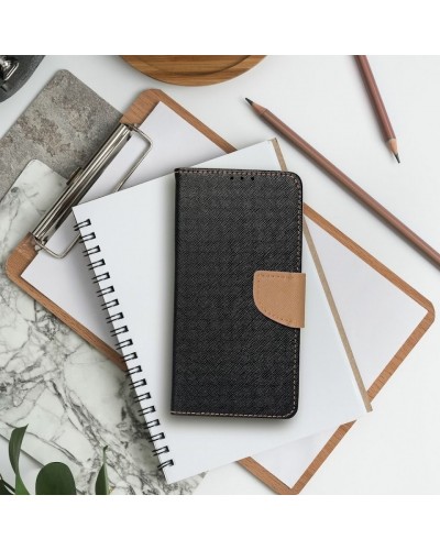 Husă Samsung Galaxy A03 Fancy Book tip carte, Negru