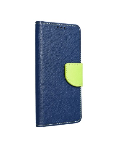 Husă Samsung Galaxy A13 5G / A04s Fancy Book Tip Carte cu Magnet și 2 Sloturi Card + Buzunar - Albastru