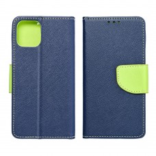 Husă Samsung Galaxy A13 5G / A04s Fancy Book Tip Carte cu Magnet și 2 Sloturi Card + Buzunar - Albastru