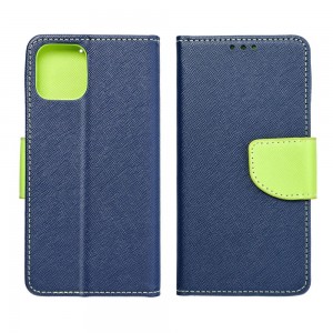 Husă Samsung Galaxy A13 5G / A04s Fancy Book Tip Carte cu Magnet și 2 Sloturi Card + Buzunar - Albastru