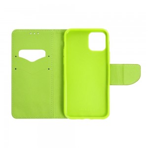 Husă Samsung Galaxy A13 5G / A04s Fancy Book Tip Carte cu Magnet și 2 Sloturi Card + Buzunar - Albastru